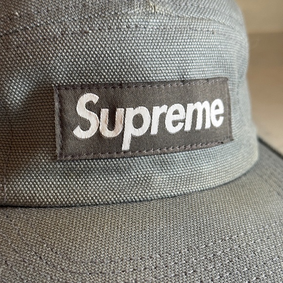 Vintage Supreme Washed Chino Twill 5 Panel Hat - Picture 2 of 4